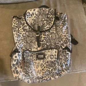 Victoria’s Secret Pink Leopard Sequin Backpack